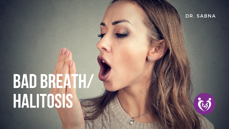 Bad Breath/ Halitosis Halitosis is the medical name for bad breath. It describes an unpleasant smell in the breath which is detectable by other people.