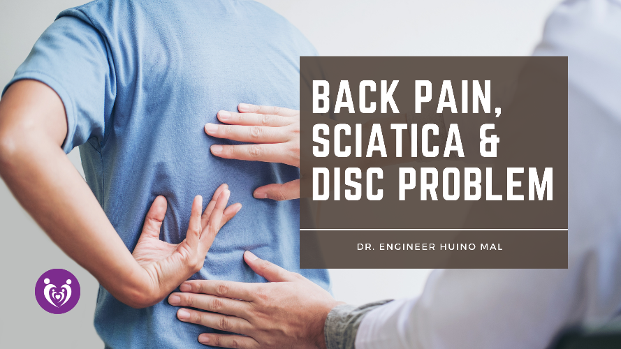 Back pain, Sciatica & Disc problem Back pain with or without leg pain is becoming more common nowadays it is one of the most common reasons people go to the doctor.
There are some measures by which you can easily prevent and treat your back pain & Sciatica.

